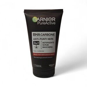 Garnier Pure Active Charcoal 3-in-1 Cleanser Scrub Mask 150ml European Version